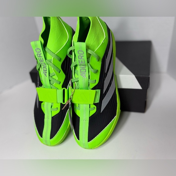 Size 10 Adidas Adizero Edge+ Men’s Baseball Cleats IH6139 Team Solar Green NEW main image 5